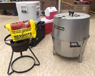 Backyard smoker and cooker