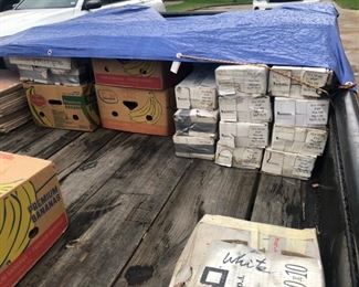 A large trailer full of tile