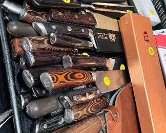 100’s of chef knives. Many brand new. Never used. 