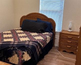 Full Bedroom set. Queensize Bed. Chest of drawers. Dresser w/mirror and Nightstand 