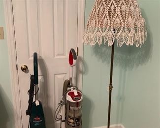 Floor Lamp, Shark Vacuum, Bissel Floor Cleaner 