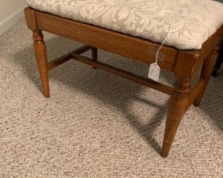 Small upholstered stool 