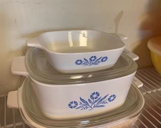 Cornflower blue pyrex 
