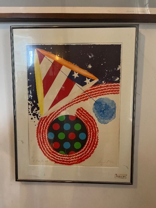 Print James Rosenquist 1933 - 2017 "A Free For All" low numbered print 35/175