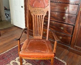 Unique Chair Leather Seat