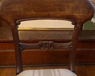 19 th century chair one of six…. very sturdy…. will last another couple hundred years