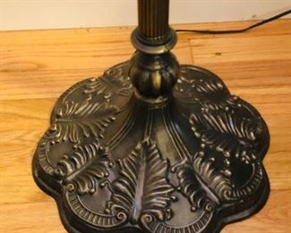Base of dragonfly torchiere lamp