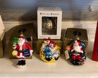 Kurt S. Adler “Polonaise Collection” Xmas ornaments - circa 1990s