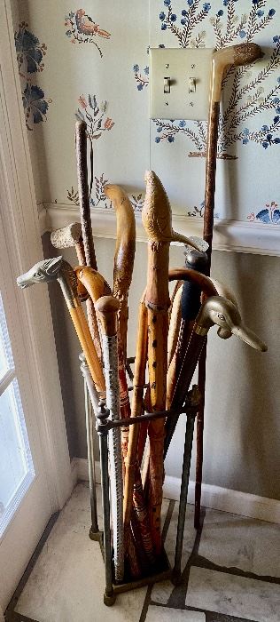Unique walking cane collection from around the world