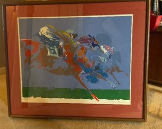 Original LIMITED EDITION “ In The Stretch” serigraph signed and numbered by artist Leroy Neiman
This piece is sold in art galleries and is absolutely gorgeous!!