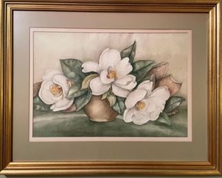 Edith Roby magnolias watercolor