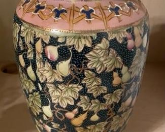 oriental jar with figs