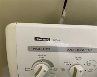 Kenmore washer controls