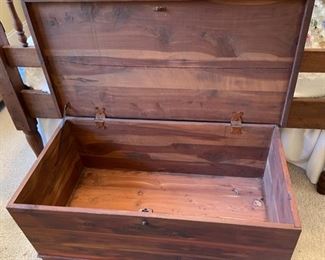 small cedar chest interior
