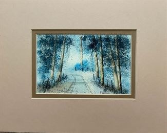 Herman Ferrell lane with trees (unframed)