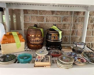 Cookie jars and coasters