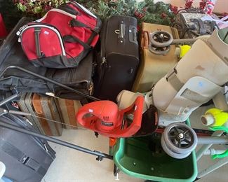 Luggage and yard tools