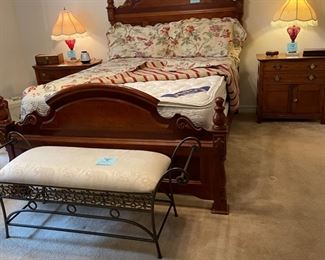Queen size bed mattress and box spring.  $350.00
