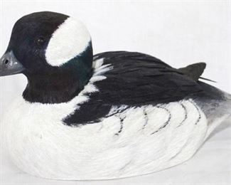 11 - Painted wood duck, McDowell's 1981 signed 11 x 6
