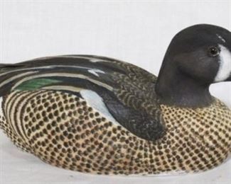 12 - Painted wood duck, McDowell's signed 12 x 6
