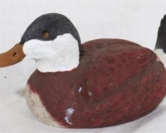 13 - Painted wood duck - 10 x 5.5
