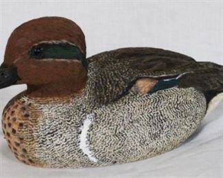 15 - Painted wood duck - 11 x 5
