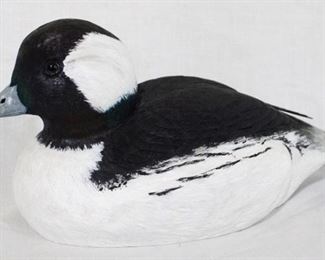 16 - Painted wood duck, McDowell's 1983 signed 11 x 6
