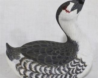 19 - Carved & painted wooden duck signed McDowell's 1996 6 x 6
