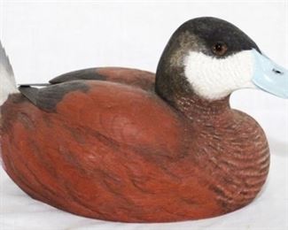 28 - Painted & carved wood duck, McDowell's 1984 9.5 x 6
