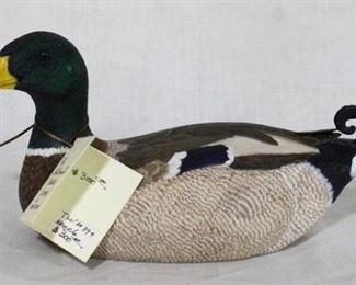 51 - Mallard Drake miniature painted wood duck McDowell's 2006 original price $300 9 x 5
