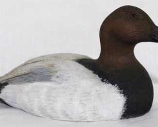 61 - Painted & carved wood duck, McDowell's 1983 8 x 4.5
