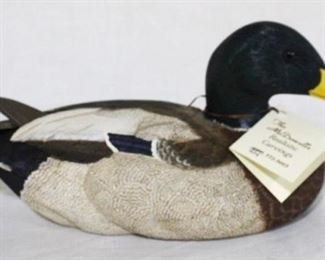 62 - Mallard Drake, 3/4 size, McDowell's dated 1992 original price $800 11 x 5.5
