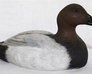 63 - Painted & carved wood duck, McDowell's 1983 8 x 5
