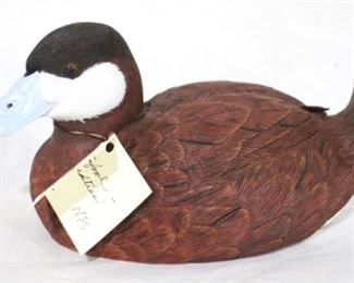 69 - Limited Edition Waterford Tidewater Specialties 1982 Ruddy Duck dated 1987 personal collection, originally not for sale 9 x 6
