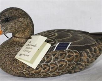 73 - Mallard Hen 3/4 size, McDowell's 1992 original price $800 10.5 x 6
