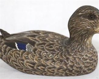 93 - Carved & painted wood duck, McDowell's 1985        8 x 4
