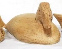 151 - Lot of 3 wood blank ducks 9 x 4
