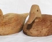 152 - Lot of 4 wood blank ducks 9 x 4
