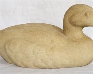 156 - Wooden carved blank duck - 16 x 7
