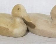 169 - Lot of 4 wood blank ducks 8 x 4
