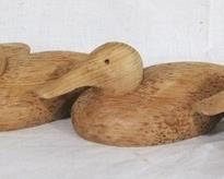 178 - Lot of 4 wood blank ducks 10 x 4
