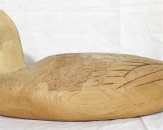 185 - Blank carved wood duck - 22 x 9.5
