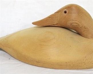 200 - Carved wood duck - 13 x 6
