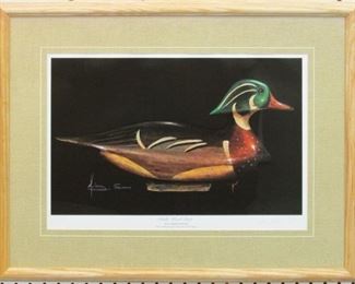 9010 - DRAKE WOOD DUCK 1290/1500 BY LELAND SIMMONS 26 X 20

