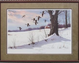 9011 - A CHANGE OF WEATHER PENCIL SIGN 956/1650 BY WM RED 34 X 26
