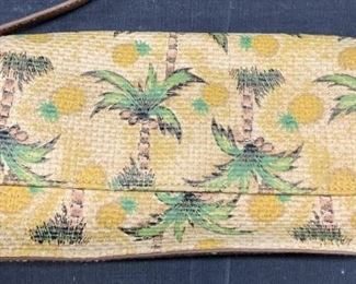LIZ CLAIBORNE Woven Palm Tree Handbag
