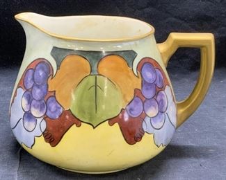 Vintage ZS CO Bavaria Gilt Porcelain Pitcher
