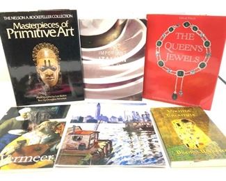 Lot6 European, African Art & QEII Jewelry Books
