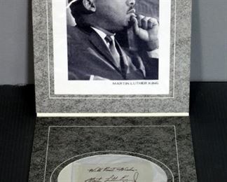 Martin Luther King Jr Autograph
