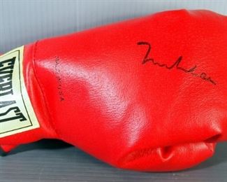 Muhammad Ali Autographed Everlast Boxing Glove, Muhammad Ali Jump Rope Pieces, And Muhammad Ali/Leon Spinks II Fight Used Hand Wrap Piece